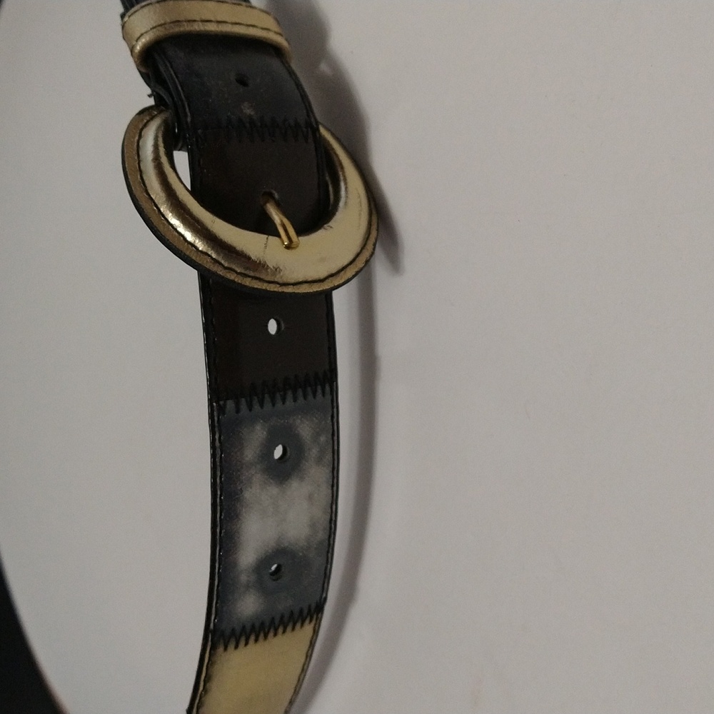 Women's Color Block Multi Color Belt Size M/L #1142